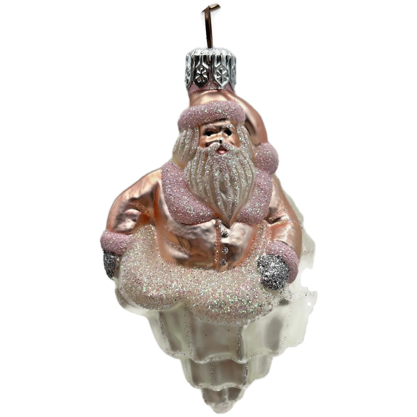 Patricia Breen Turitella Santa Pink Aquatic Seashell Nautical Christmas Ornament