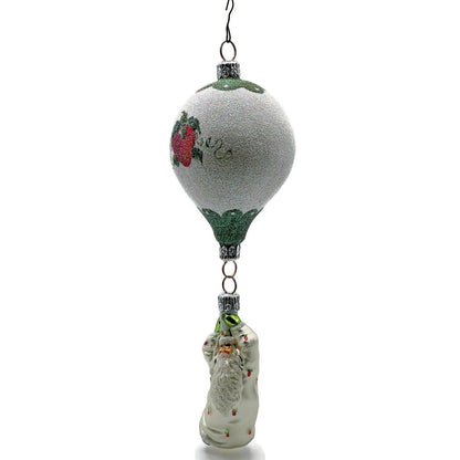 Patricia Breen Into the Blue Santa Claus Strawberry Fruit Christmas Ornament