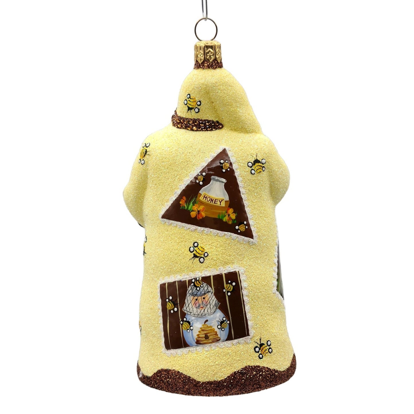 Patricia Breen Evans Santa Claus Bees Bug Stamps Christmas Holiday Tree Ornament