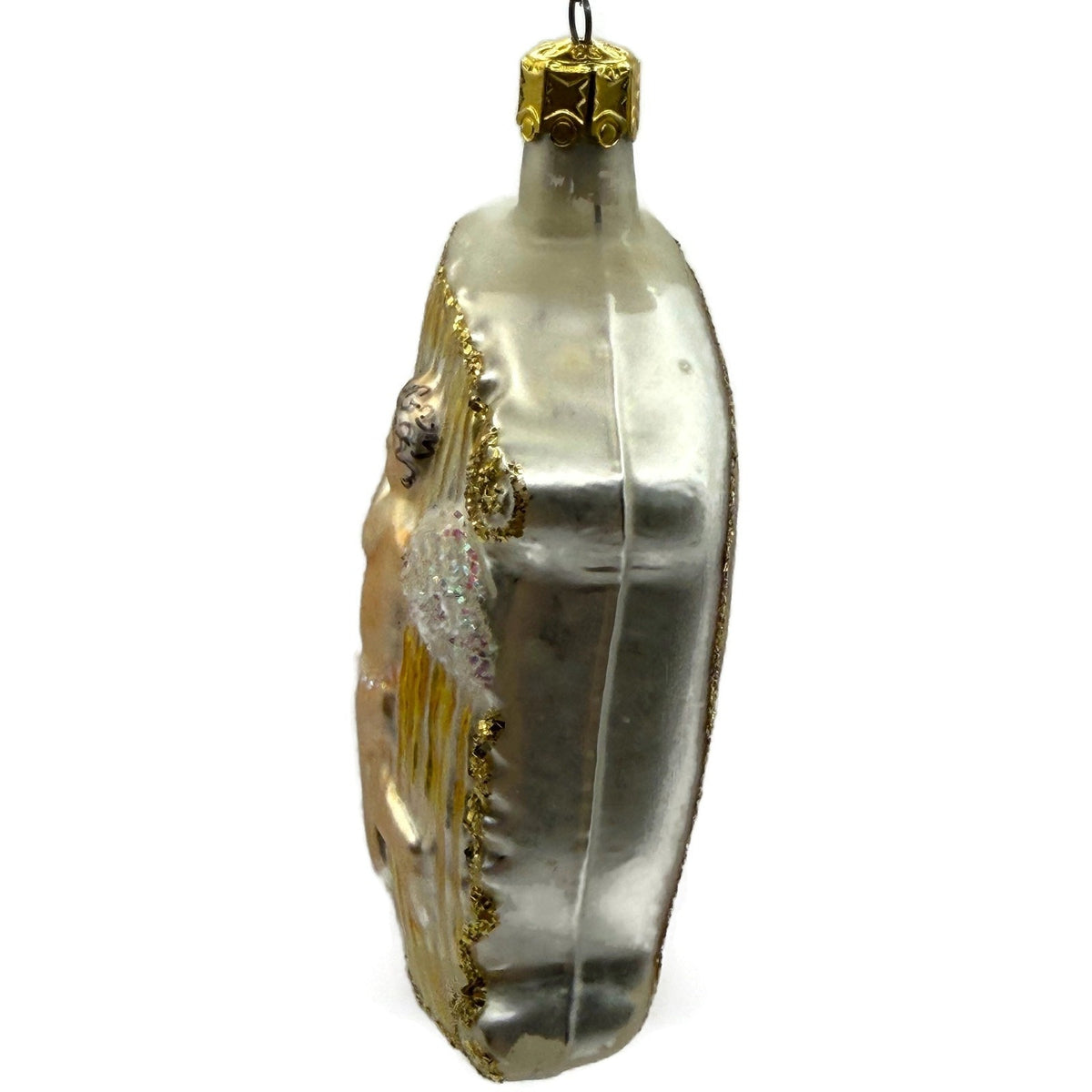 Christopher Radko Angel On Harp Gold Glass Christmas Tree Ornament 90-046-0