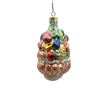 Christopher Radko Harvest Basket Fall Vegetables Fruit Christmas Ornament 94-233