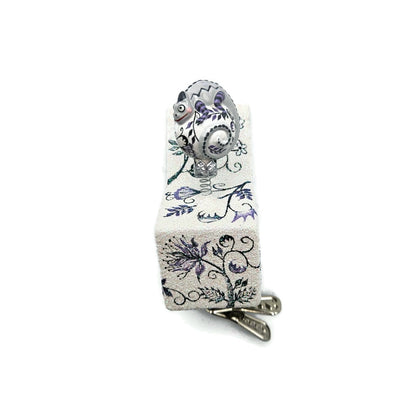 Patricia Breen Pop Goes the Chameleon Chinoiserie Violet Clip On Spring Ornament