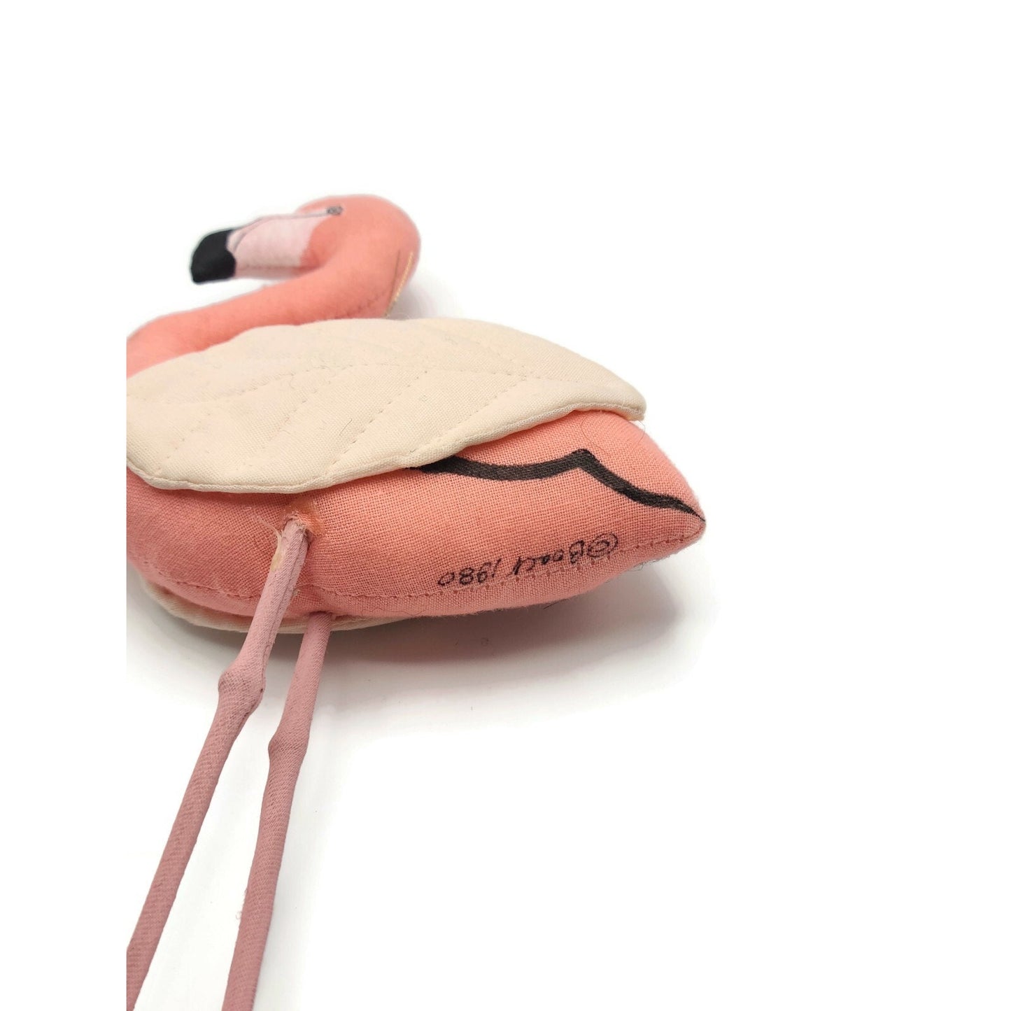 Gladys Boalt Flamingo Bird Handmade Animal Fabric Christmas Tree Ornament