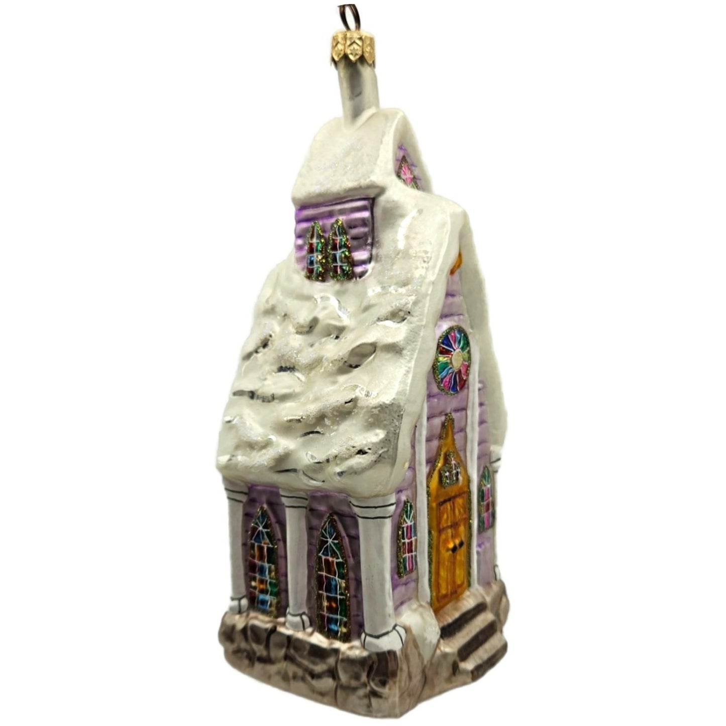 Christopher Radko Midnight Blessings Church Christmas Tree Ornament 99-382-0