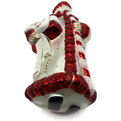 Patricia Breen Candy Cane Claus Red Matte Santa Present Christmas Ornament 2105