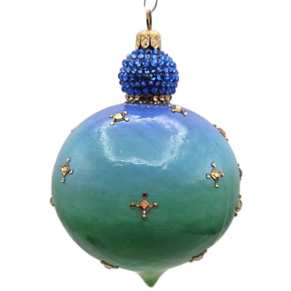 Patricia Breen Ornament Anniversary Reflector Peacock Chameleon Christmas Decor