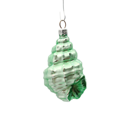 Patricia Breen Erics Shell Green Summer Aquatic Nautical Ocean Holiday Ornament