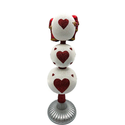 Patricia Breen Love Joins Finial Pearl Santa Claus Valentine Tree Topper 2050