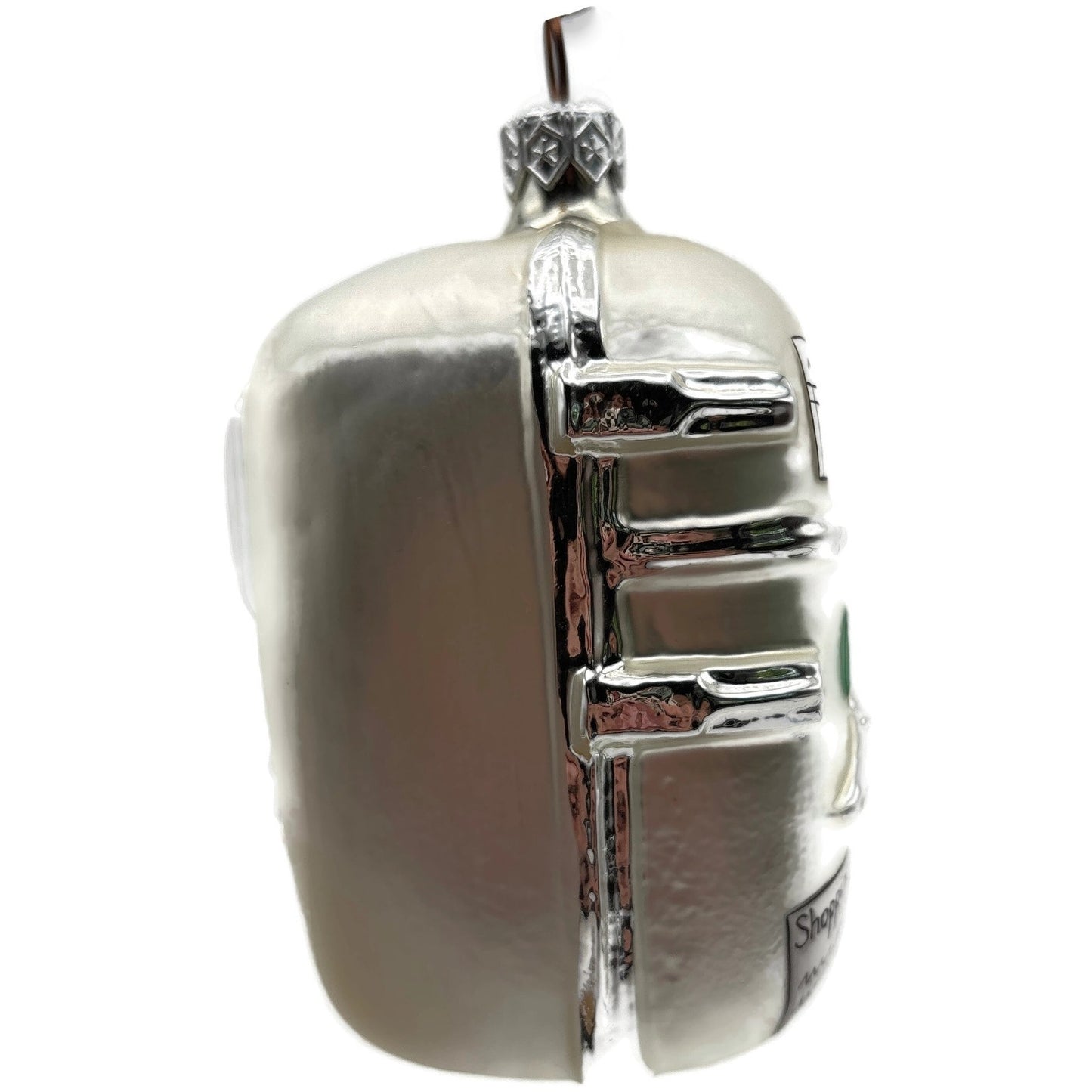 Patricia Breen Grandma Josie's Fridge Pearl Heart Silver Christmas Tree Ornament