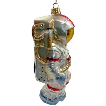 Astronaut Space Man Christmas Ornament Glass Polonaise Smithsonian Institute