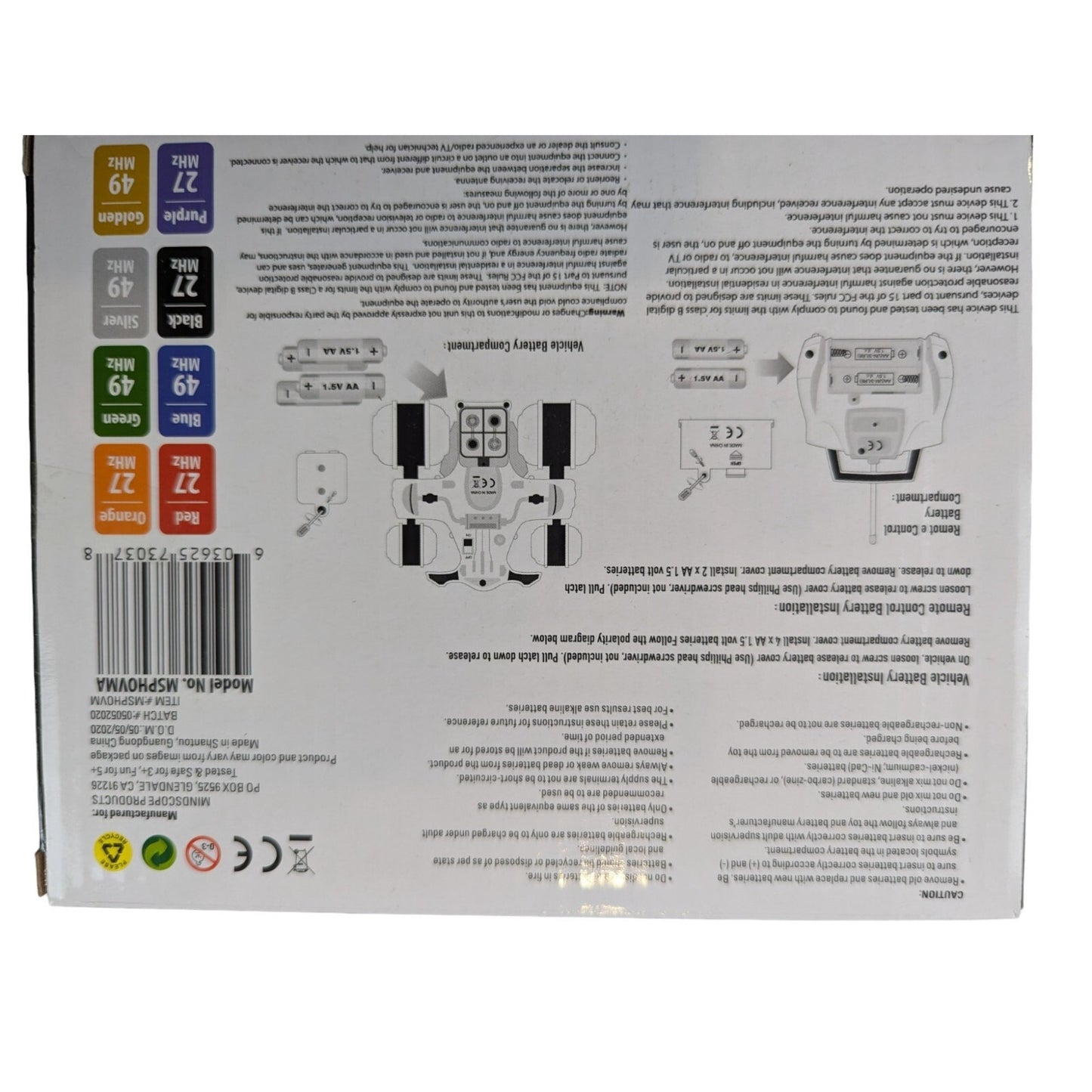 Mindscope Hover Quad Sidewinding Stunt Car Remote Control LED Lights Red NEW