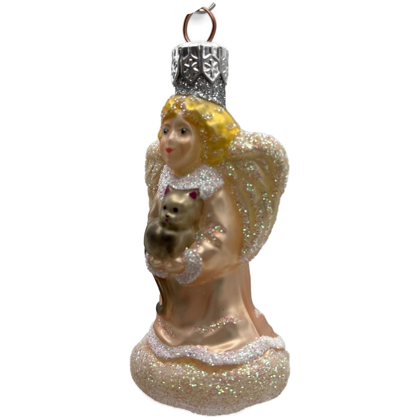 Patricia Breen Angel Pink from Quartet Of Angel Pastel Kitten Christmas Ornament