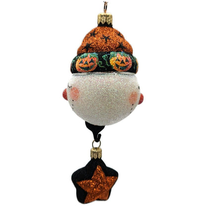 Patricia Breen Good Night Snowman Halloween Pumpkins Christmas Ornament 2227