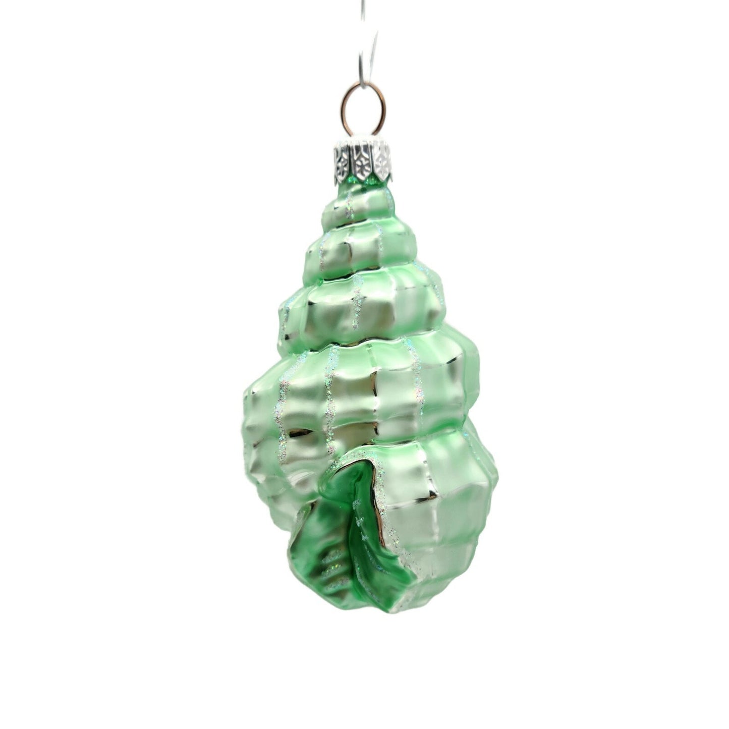Patricia Breen Erics Shell Green Summer Aquatic Nautical Ocean Holiday Ornament