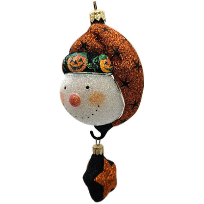 Patricia Breen Good Night Snowman Halloween Pumpkins Christmas Ornament 2227