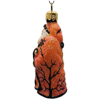 Patricia Breen Halloween Mini Redoute Santa Orange Glass Halloween Ornament 2426