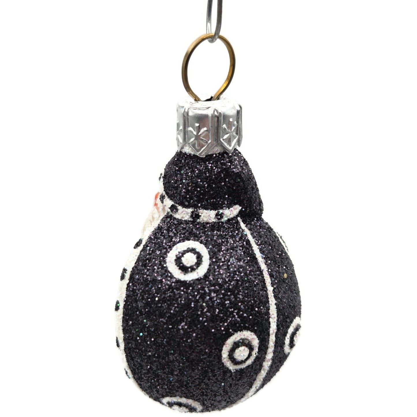 Patricia Breen Ladybug Noel Black Glittered Polka Dots Spring Christmas Ornament