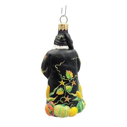Patricia Breen Harvest Santa Claus Black Pumpkins Fall Christmas Tree Ornament