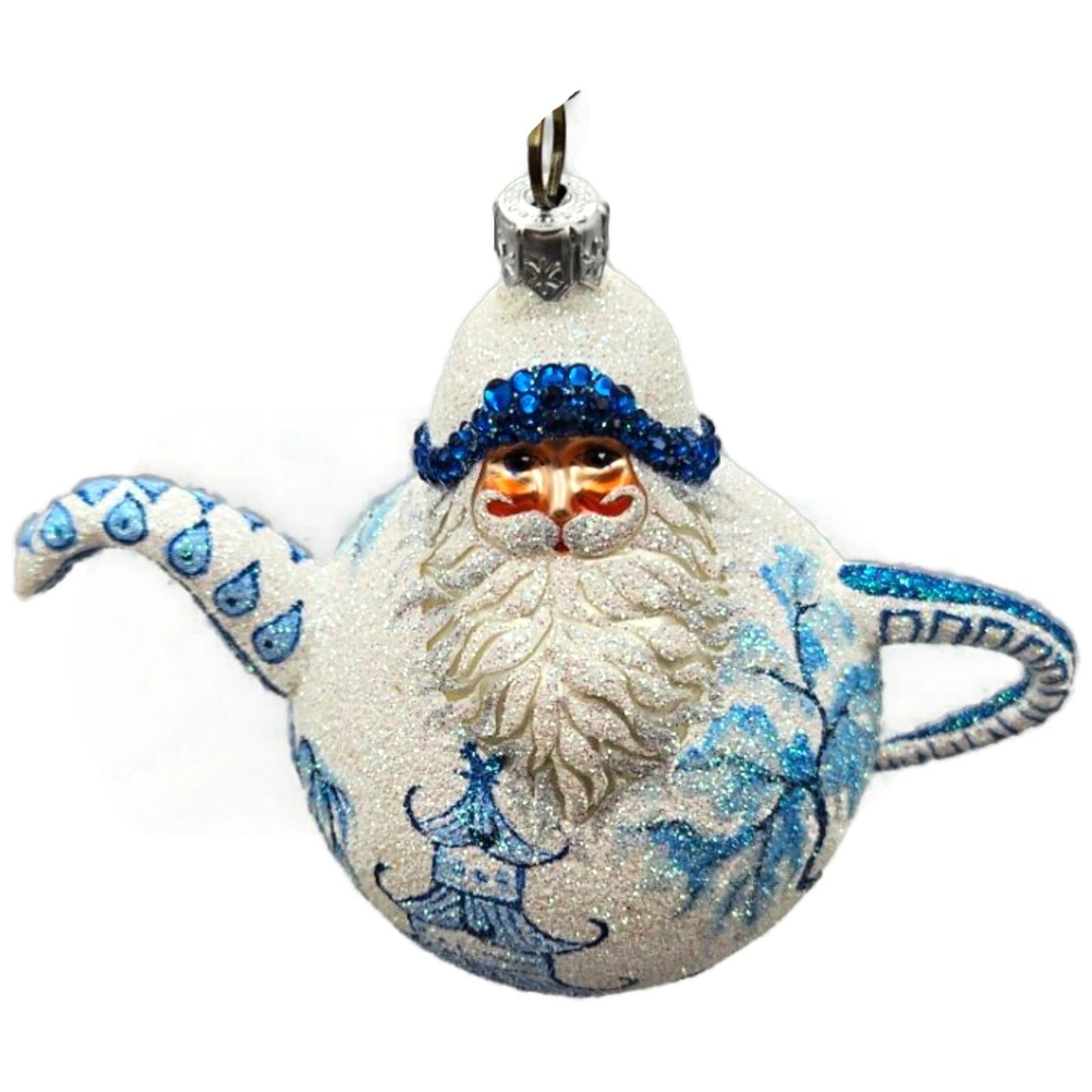Patricia Breen And Cream Too Blue Willow Spring Christmas Tree Ornament CATZ