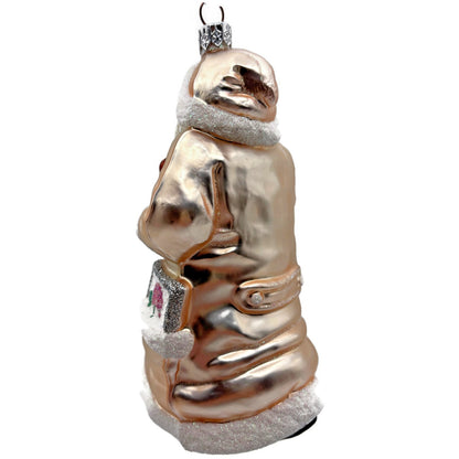 Patricia Breen Santa for Kevin Summer Pink Flowers On Staff Christmas Ornament