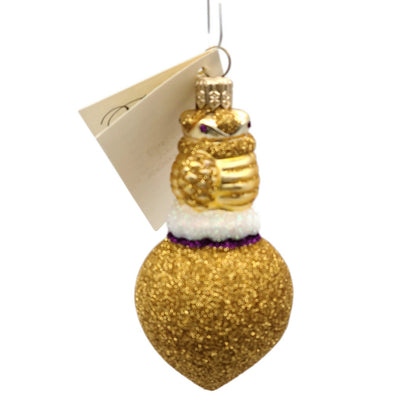 Patricia Breen Miniature Queen of Hearts Fuchsia Gold Christmas Tree Ornament