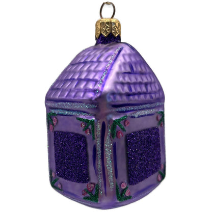 Patricia Breen Hickory Dickory Clock Lavender Birds Flowers Christmas Ornament