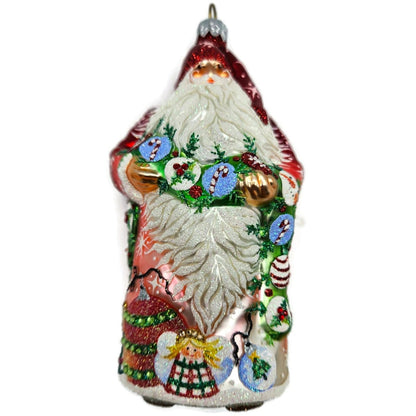 Patricia Breen Karas Santa Claus Red Angels Snowman Christmas Ornament Candy