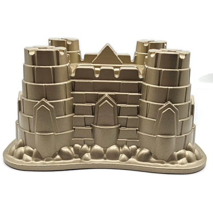 Castle Bundt Cake Pan 10 Cups Non Stick Gold Tone Williams Sonoma Nordic Ware