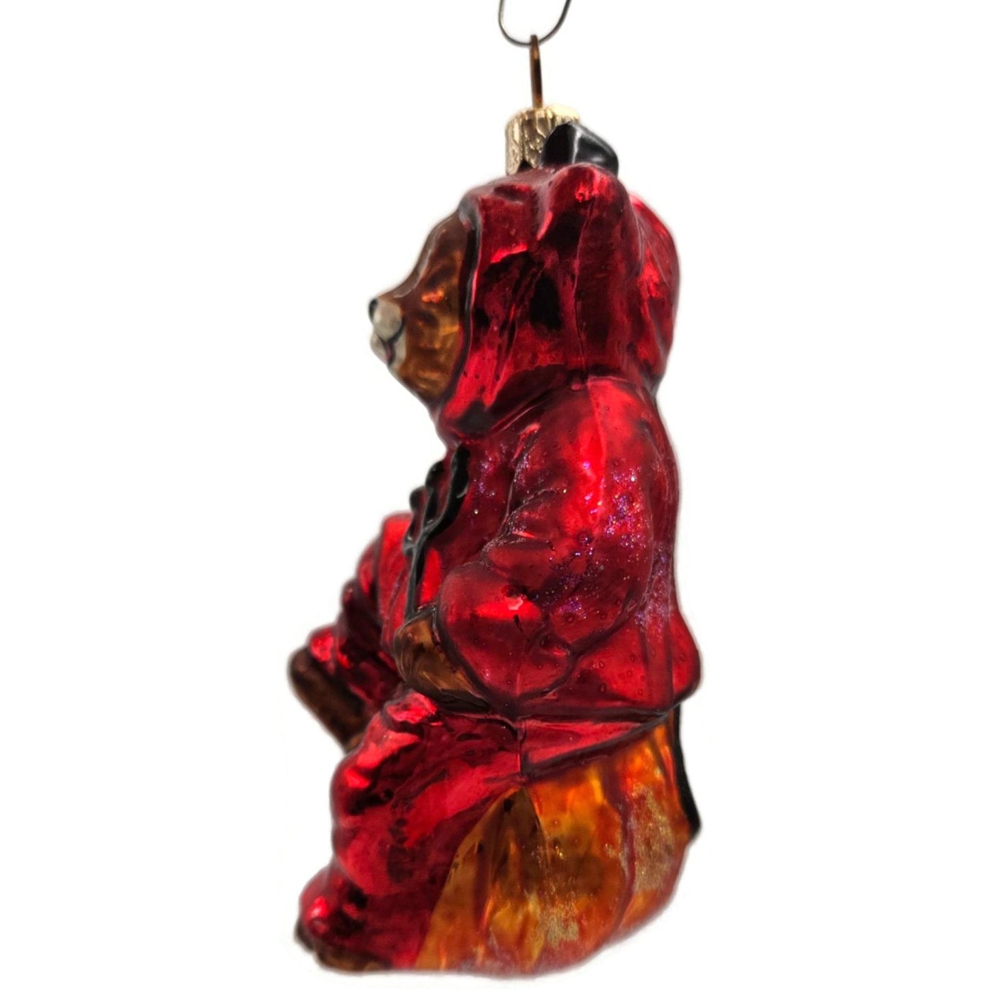 Christopher Radko You Little Devil Bear Pumpkin Halloween Christmas Ornament