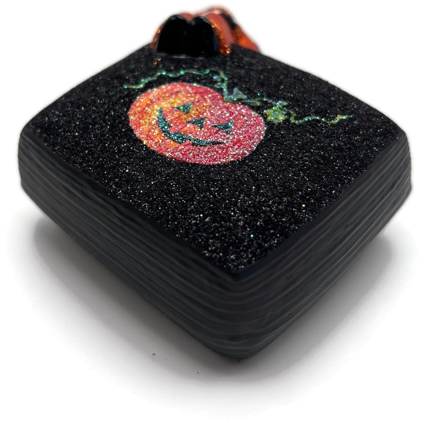 Patricia Breen Postcards From Portland Happy Halloween Stars Black Ornament CATZ
