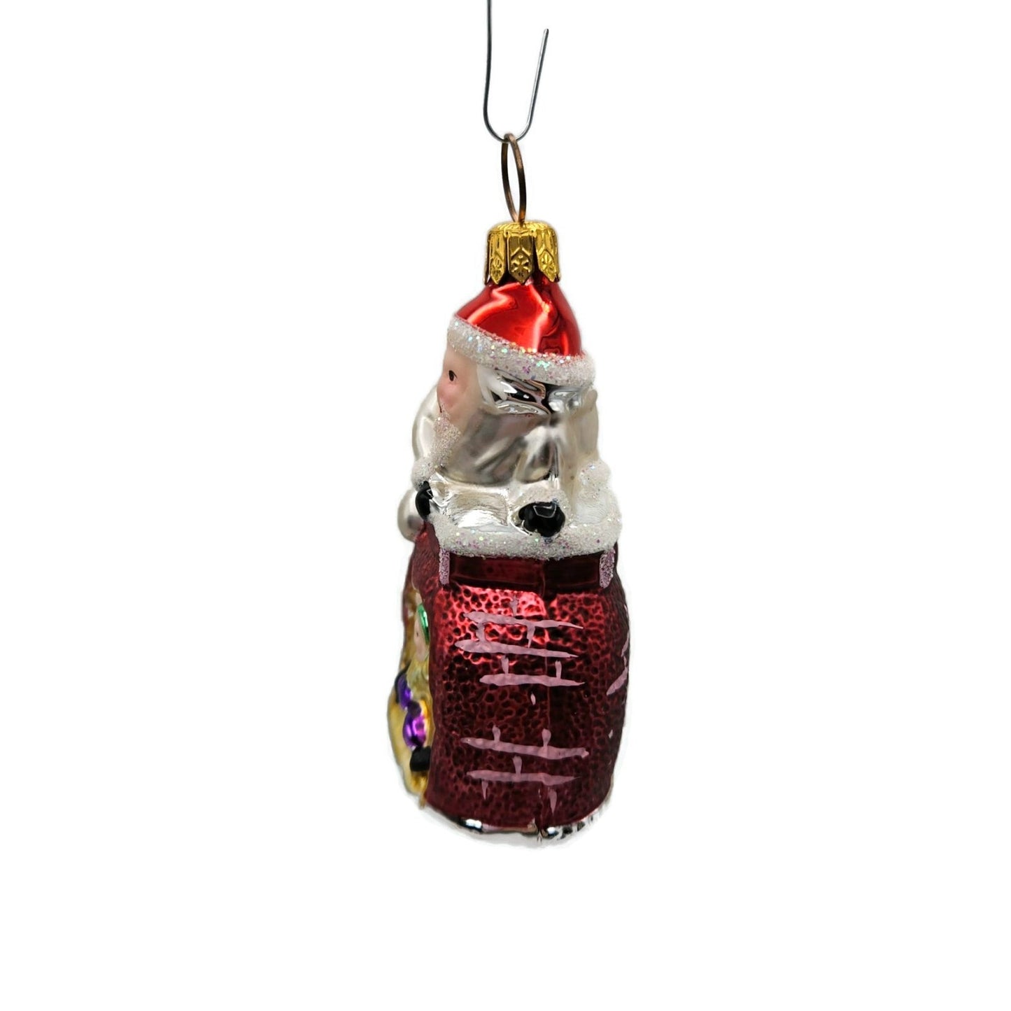 Christopher Radko Special Delivery Santa Chimney Christmas Ornament 93-091-0
