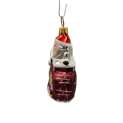 Christopher Radko Special Delivery Santa Chimney Christmas Ornament 93-091-0
