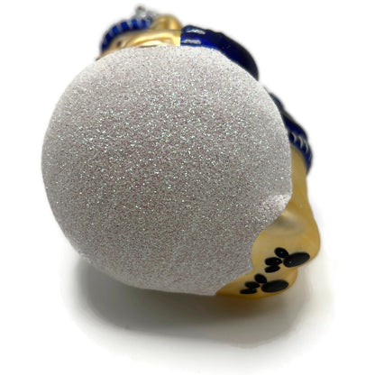 Patricia Breen Henry The Baby Bear Blue Snowball Glass Christmas Tree Ornament