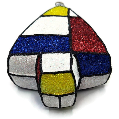 Patricia Breen Mondrian Tree Piet Abstract Art Dutch Artist Christmas Ornament