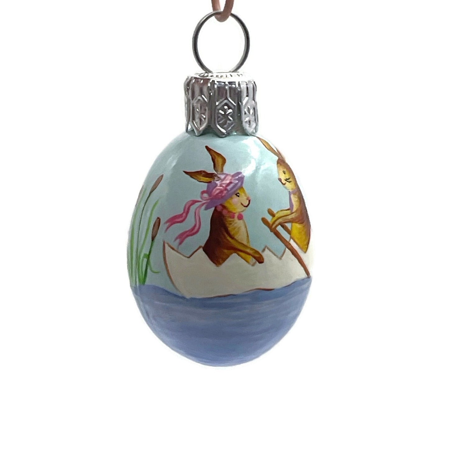 Patricia Breen Miniature Egg The Fens Bunnies Easter Christmas Tree Ornament