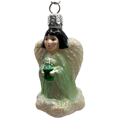 Patricia Breen Angel from Quartet Of Angels Pastel Green Christmas Tree Ornament