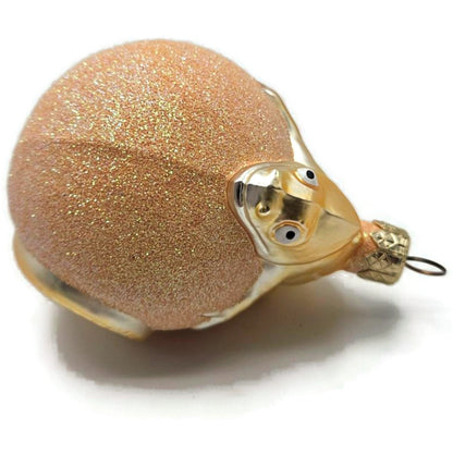 Patricia Breen Chameleon Peach Glittered Christmas Spring Tree Ornament