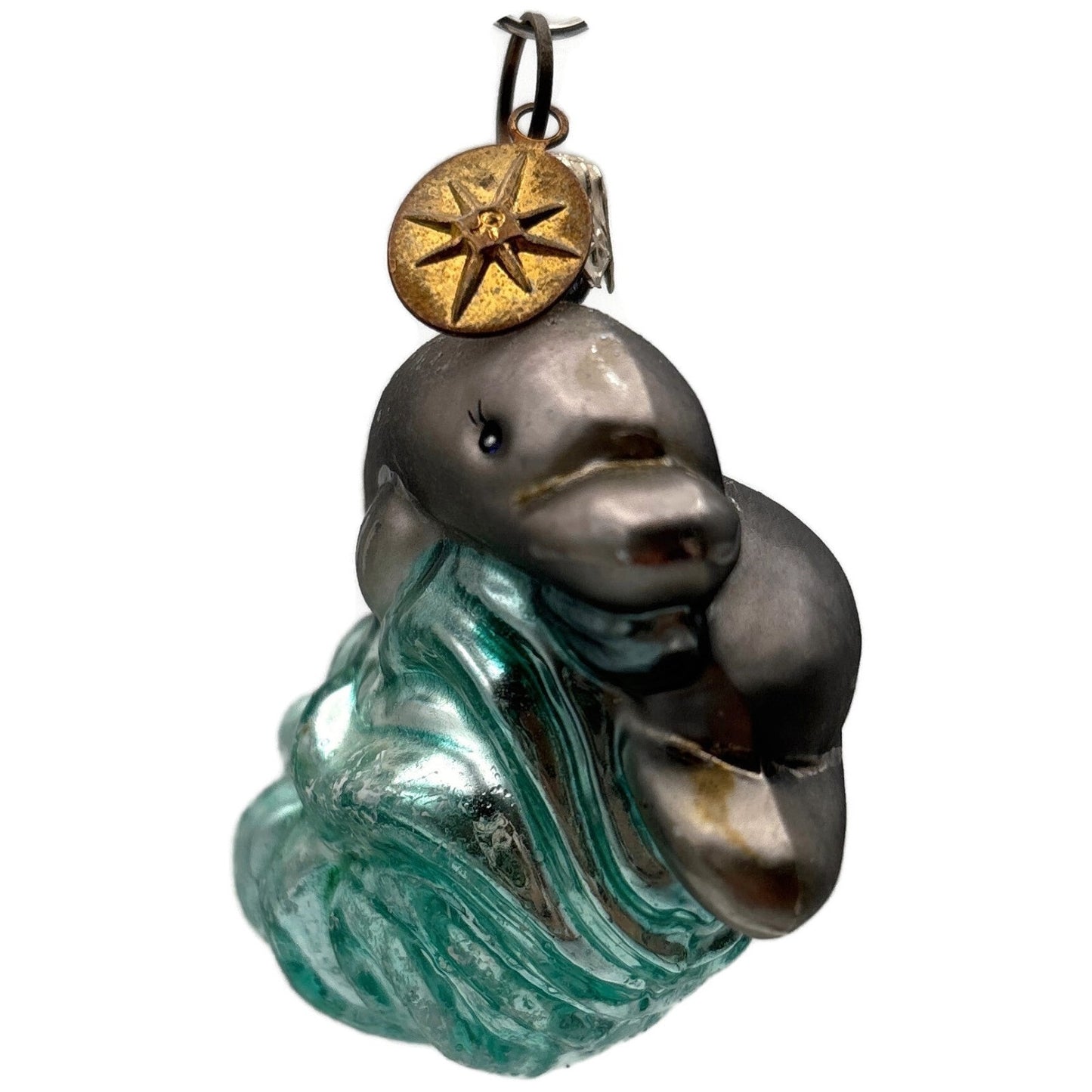 Christopher Radko Dolphin Duo Little Gems Nautical Christmas Ornament 00-510-0