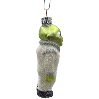 Patricia Breen A Walk on the Moon Alien Glittered Suit Shoes Christmas Ornament