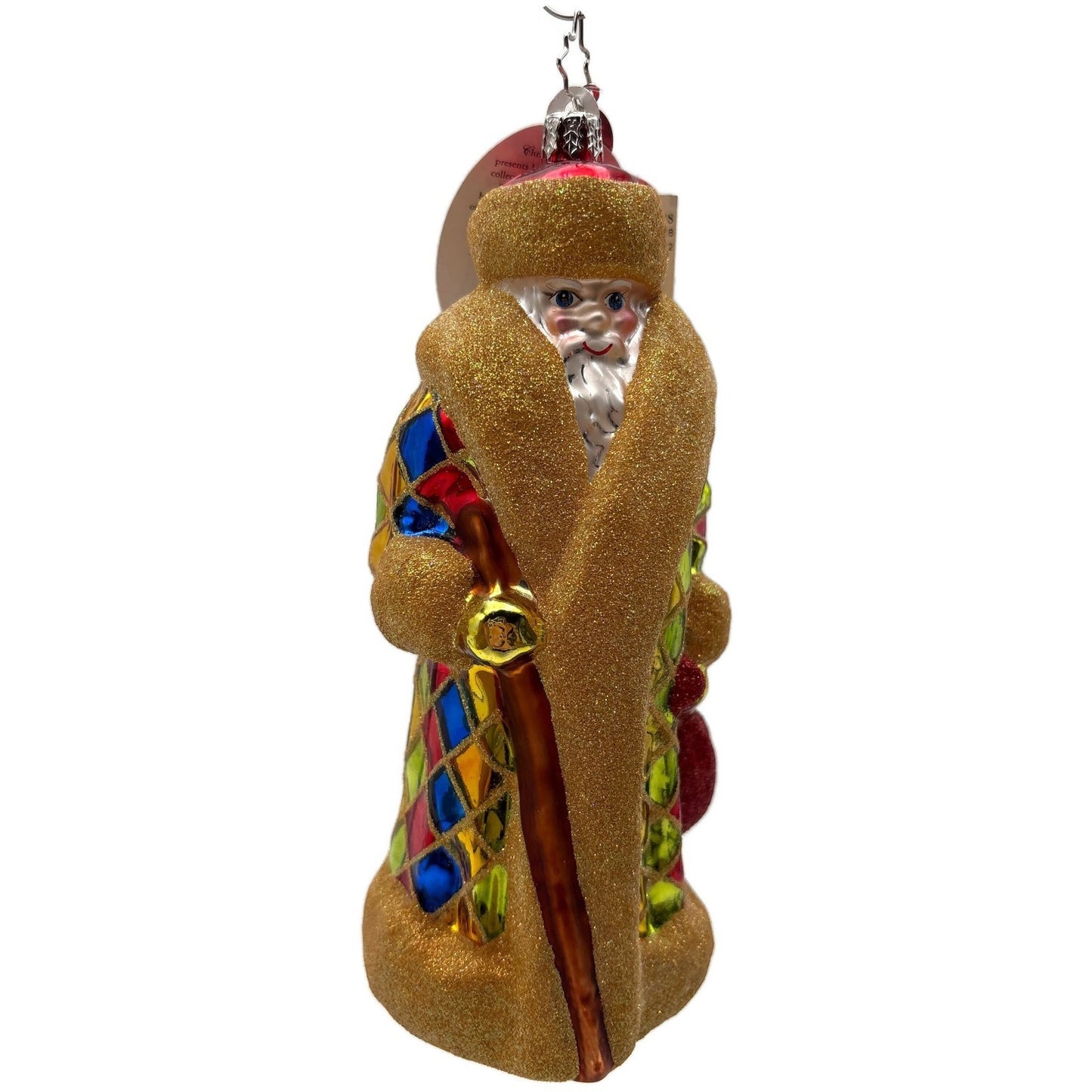 Christopher Radko Russian Harlequin Santa Claus Christmas Tree Ornament 3011318