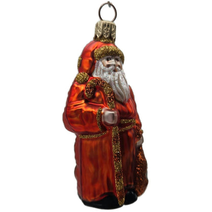 Patricia Breen Miniature Millennium Santa Orange Halloween Christmas Ornament