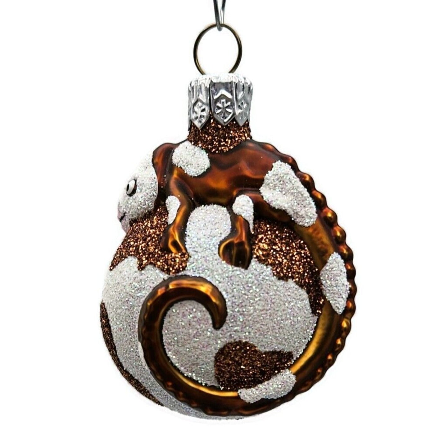 Patricia Breen Miniature Chameleon Cow Animal Print Christmas Tree Ornament
