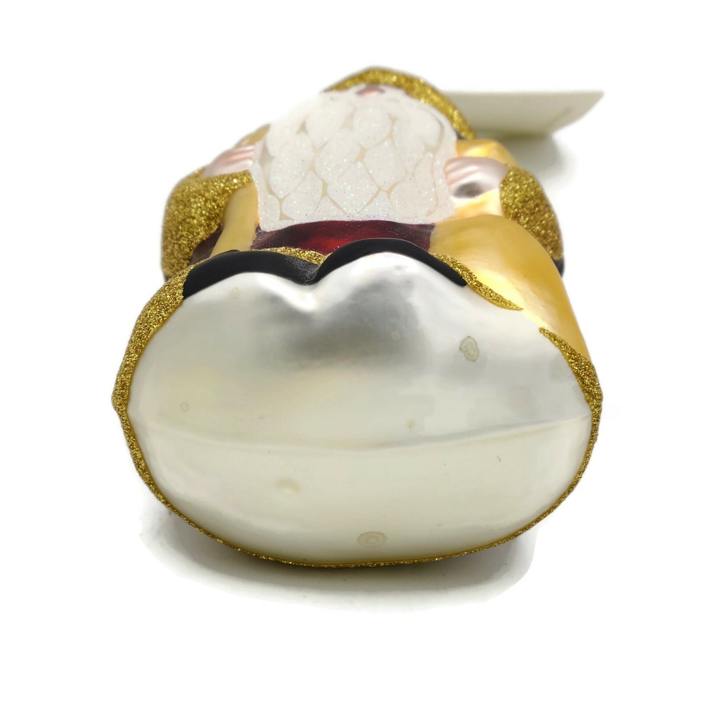 Patricia Breen Woodland Santa Bordeaux Red Christmas Tree Holiday Ornament