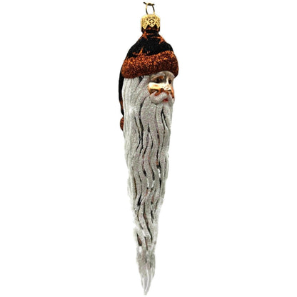 Patricia Breen Santa Icicle Halloween Black Orange Stars Christmas Tree Ornament