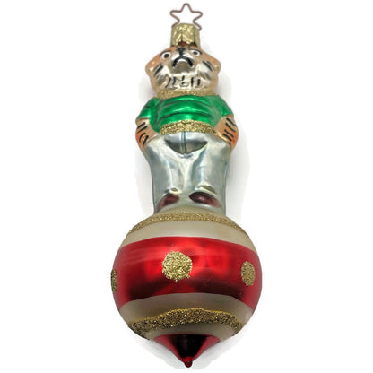 Tony Tiger With Green Shirt Inge Glass Ornament German Christmas Tree Decoration