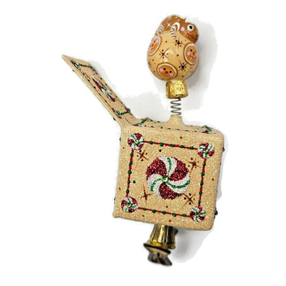 Patricia Breen Pop Goes the Chameleon Gingerbread Clip On Christmas Ornament