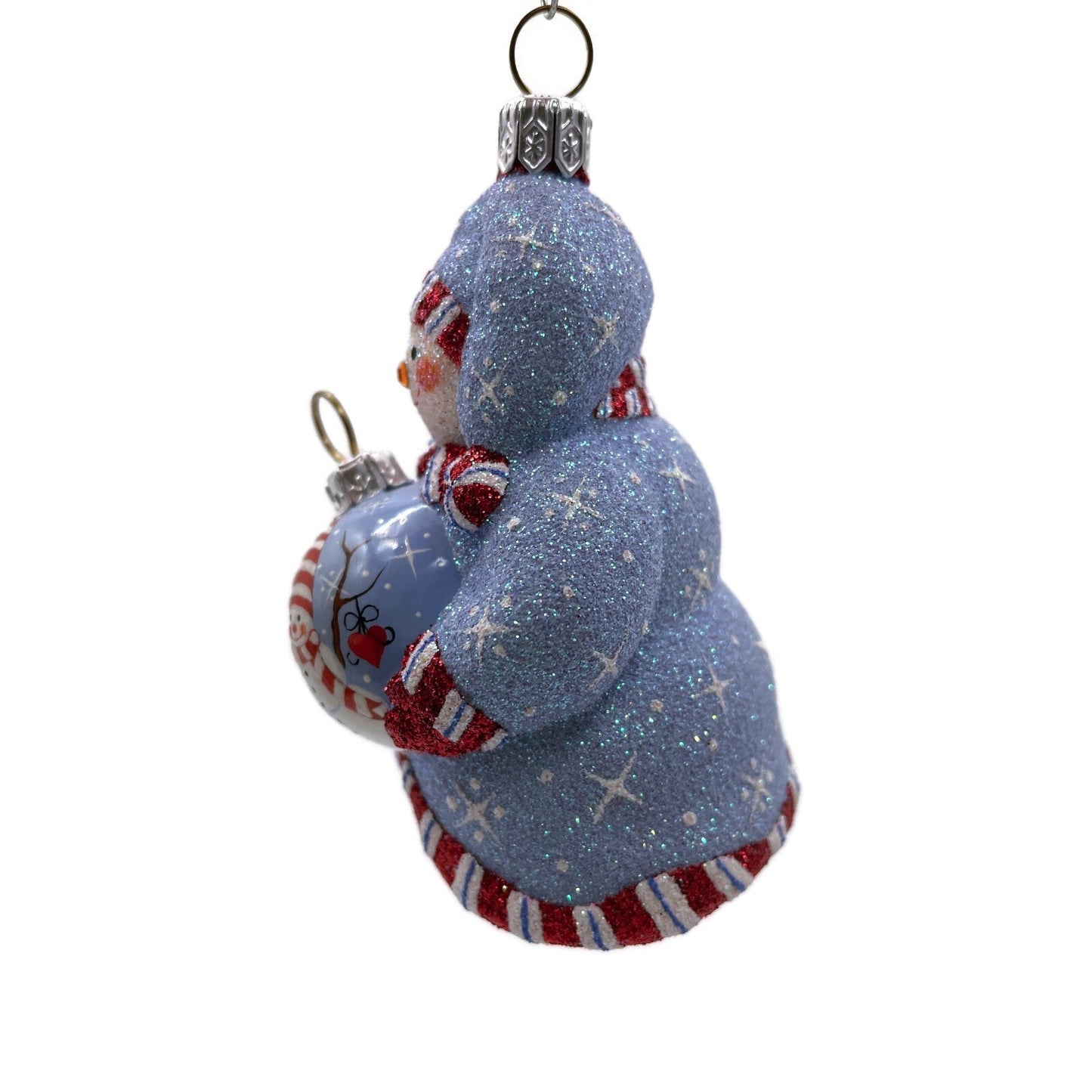 Patricia Breen Ornamental Snowman Blue Christmas Holiday Tree Ornament