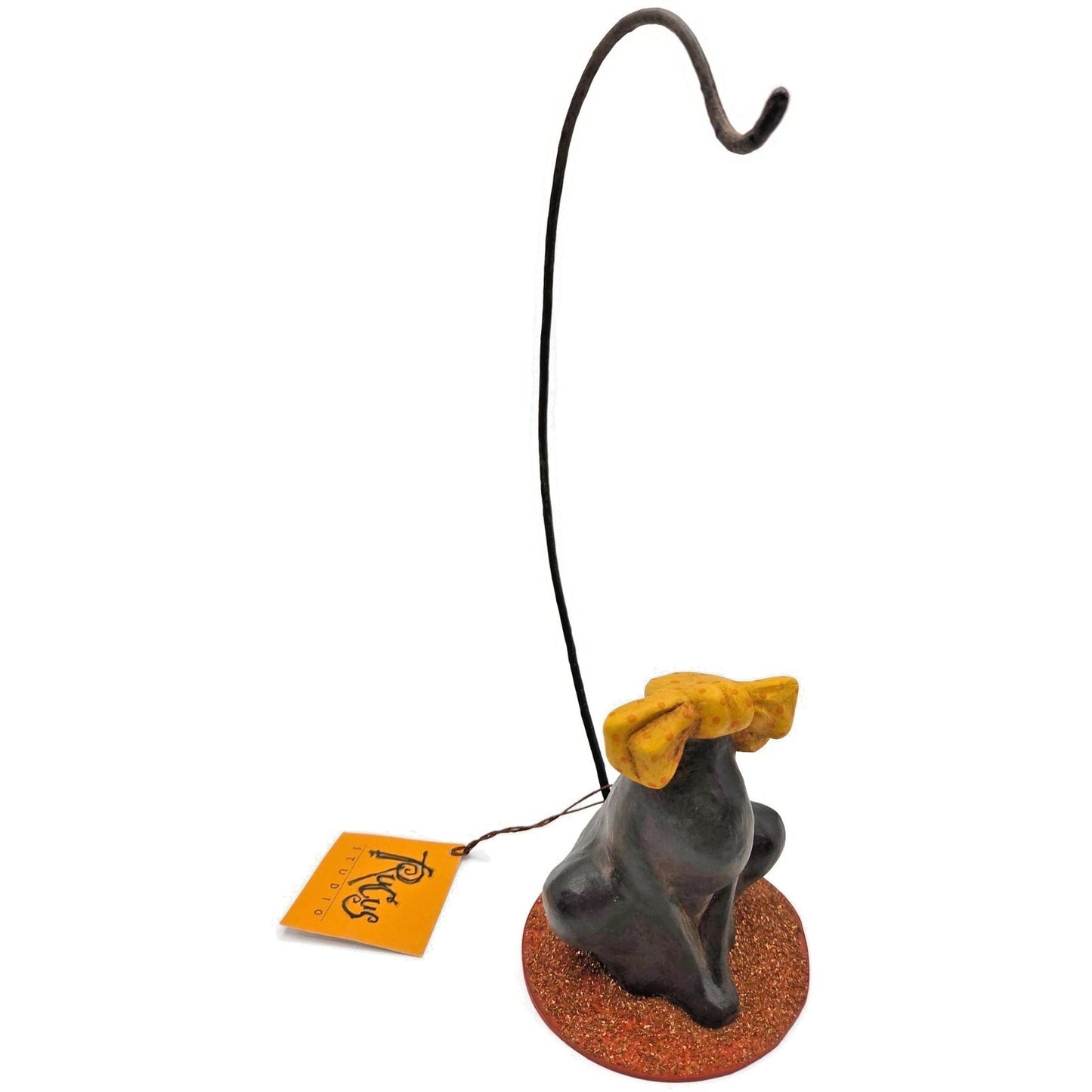 Rucus Studio Scott Smith Cat About Town Black Cat Ornament Holder Halloween 2002