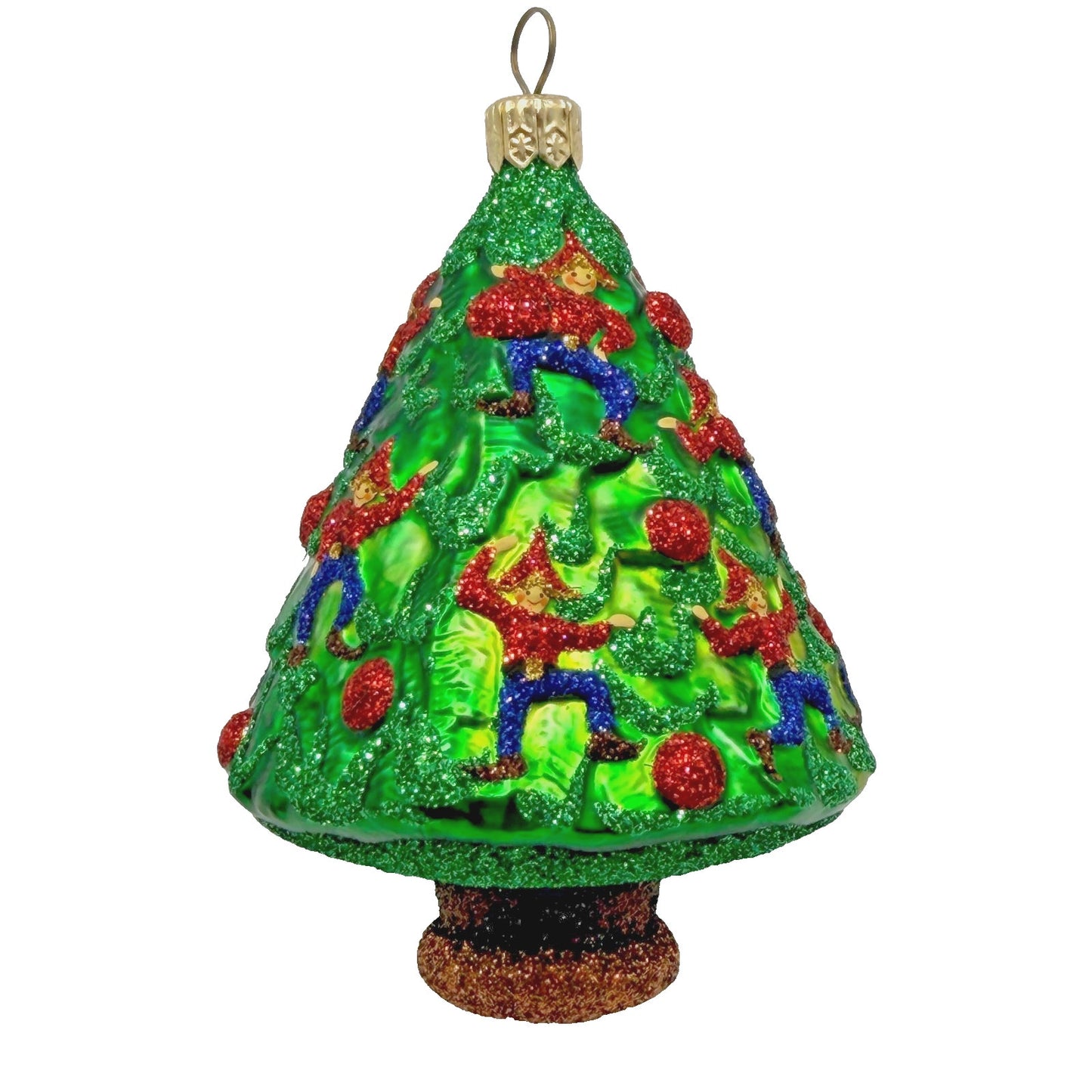 Patricia Breen Leaping Lords Dancing Elves Tree Christmas Decor Ornament 2421