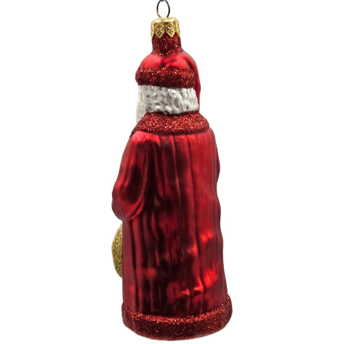 Patricia Breen Gift of the Season Red Gold Santa Claus Christmas Tree Ornament